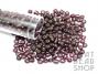 Size 6-0 Seed Beads - Transparent Silver Lined Dark Amethyst